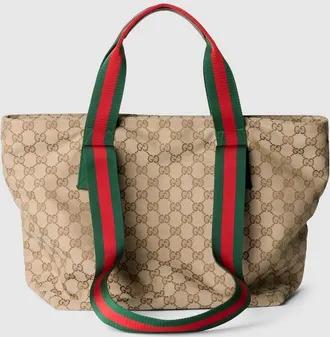 Gucci GG Small Tote Bag, Beige, GG Canvas