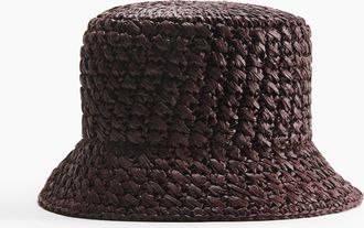 H&M Bucket Hat aus Stroh - Beige