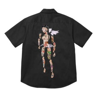 SUPREME SS26 AOI Cyborg S/S Work Shirt Black SUP-SS26-305-BLK
