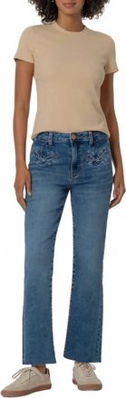 Kut from the Kloth Kelsey High Rise Ankle Flare Jeans In Excitement Wash