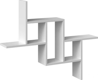 Hucoco Hilly - Estante De Pared Moderno - Dimensiones: 85x15x73,5 Cm - Unidad De Almacenamiento De Pared