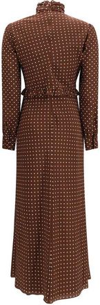 Alessandra Rich Womens Brown Silk Casual Dress