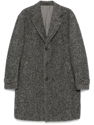 Eleventy herringbone coat - Grey