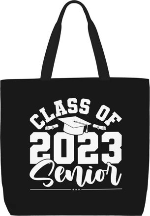 Generic Women Handbag Seniors Class Of 2023 Ladies Shopping Shoulder Bag Reusable Folding Shopping Bags, For Swim, Christmas, Birthday, School, Work