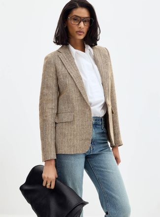 Lauren Ralph Lauren Womens Linen chevron jacket