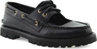 Sperry Top-Sider Mary Jane Lug Boat Shoe in Black at Nordstrom, Size 10.5