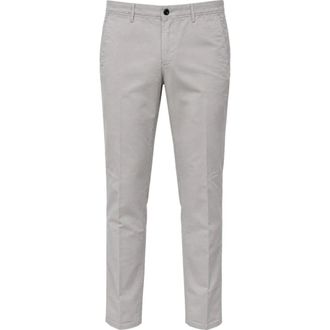 Incotex Chinos, male, Gray, Size: W35 Summer Saten Trousers