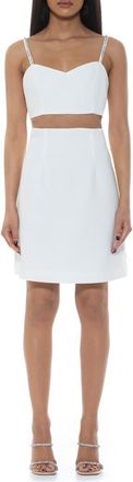Alexia Admor Eloise Fit & Flare Dress in Ivory at Nordstrom Rack, Size 10