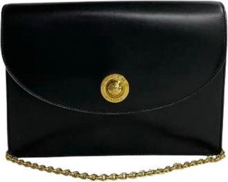 Celine Pre-owned Leather celine-bags - Dames - Vintage Schoudertas - Zwart - ONE Size - Leer - Vintage