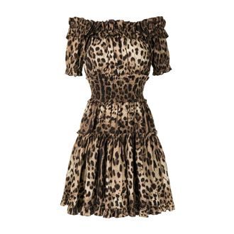 Dolce & Gabbana Dresses - female - Dolce & Gabbana - Short Dresses - Brown - XS - Dresses