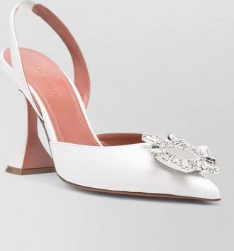 Amina Muaddi begum slingback pumps open back jewel
