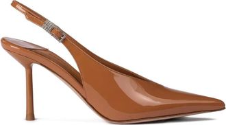 Le Silla Pumps Clivage con cinturino posteriore - Marrone