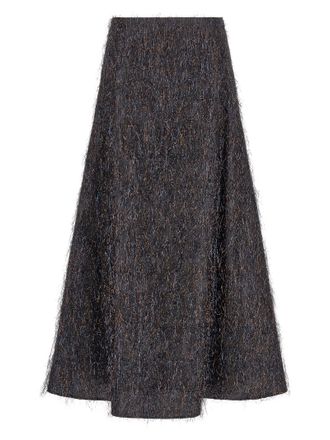 PESERICO Blue Viscose Midi Womens Skirt