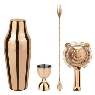 Paderno Set Mixology 4 Pcs Parisian Inox Copper Look