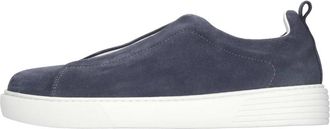 Rogal's Suede Slip-Ons - Heren - Sneakers - Blauw - 41 EU - Su&egrave;de - Schoenen