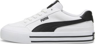 Puma Mens Court Classic Vulc Sneaker, White/Black, 7.5 UK