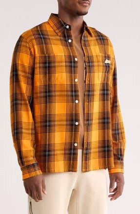 Icecream Jacob Flannel Button-Up Shirt in Bright Marigold at Nordstrom Rack, Size Xx-Large