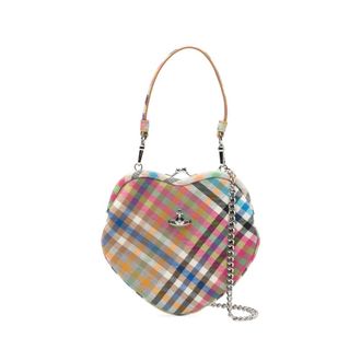 Vivienne Westwood Belle Heart Checked Tote Bag
