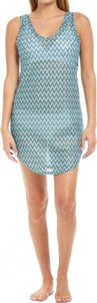 Jordan Taylor Womens Ziggy Tank Dress In Tuquiose Multi