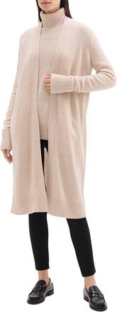 Theory Long Wool & Cashmere-Blend Sweater Cardigan