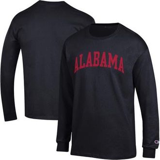 Champion Mens Champion Black Alabama Crimson Tide Basic Arch Long Sleeve T-Shirt at Nordstrom, Size Xx-Large