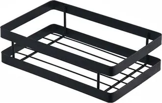 OEM Cesta De Almacenamiento Gruesa, Estante De Cocina, Estante De Ba&ntilde;o, Negra (20 Cm)
