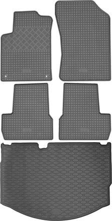 OEM Juego De Alfombrillas De Goma Para Coche Y Maletero Para Citro&euml;n C3 Ii Hatchback (2010-12.2016)