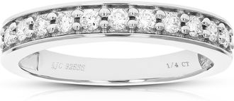 Vir Jewels 1/4 cttw Round Cut Lab Grown Diamond Wedding Engagement Ring.925 Sterling Silver Prong Set