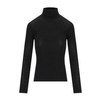 Max Mara Teseo Turtleneck Pullover - Dames - Truien - Zwart - Maat: S Zijde