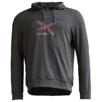 Zimtstern Tech Hoodz L/S Hoodie f&uuml;r Herren | grau/schwarz