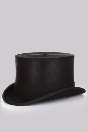 Moss Black Melusine Fur Top Hat