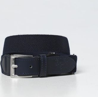 Il Gufo Cintura in tessuto stretch e pelle