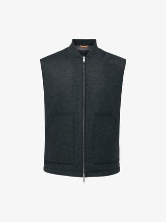 Genti Bodywarmer Zach | Donkergrijs