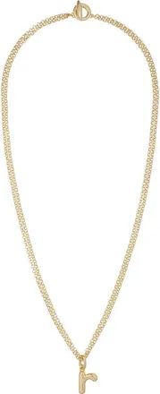 Roxanne Assoulin The Puffy Initial Pendant Necklace in Gold R at Nordstrom