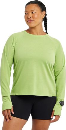 Oiselle Womens Flyout Long-Sleeve Shirt Green XXS