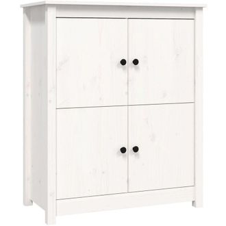 vidaXL Vidaxl - Aparador de madera maciza de pino blanco 83x41,5x100 cm