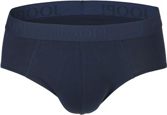 Joop Slip JOOP Everyday, Herren, Gr. L, blau (navy), Obermaterial: 95% Baumwolle, 5% Elasthan, unifarben, k&ouml;rpernah, Unterhosen Slip, mit elastischem Logob