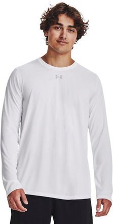 Under Armour Mens Team Tech Long Sleeve T-Shirt, Color White (100), Size: Medium