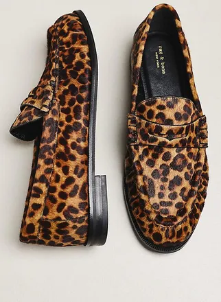 Rag & Bone Lexi Leather Leopard Loafers