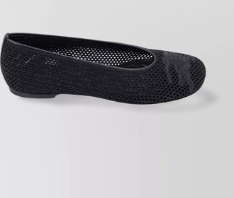 Burberry mesh leather ballerina shoes