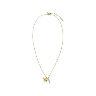 Saint Laurent Cassandre Hartketting - Dames - Accessoires - Geel - Maat: ONE Size