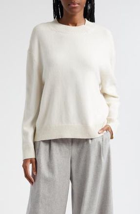 TWP Cashmere Crewneck Boyfriend Sweater in Ivory at Nordstrom Rack, Size X-Small