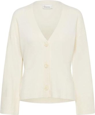 MY ESSENTIAL WARDROBE Truien & Vesten, Dames, Wit, M, Wol, Snow White Gebreide Vest