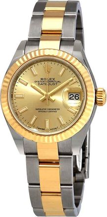 Rolex Datejust Automatic Champagne Dial Ladies Steel and 18kt Yellow Gold Oyster Watch 279173CSO