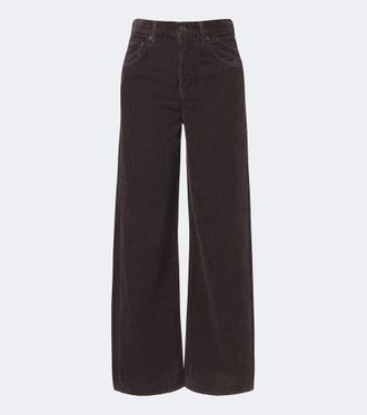 A Gold E Curve cotton corduroy wide-leg pants