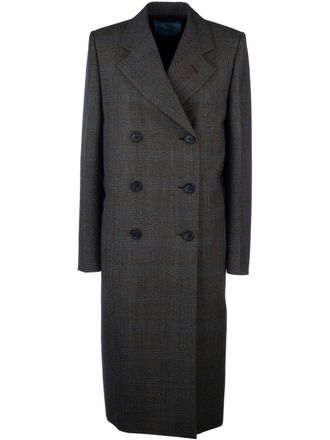 Prada wool coat - women - Wool - 40 - Blue