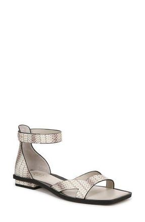 Franco Sarto Elisa Ankle Strap Sandal in Grey Snake Print at Nordstrom Rack, Size 11