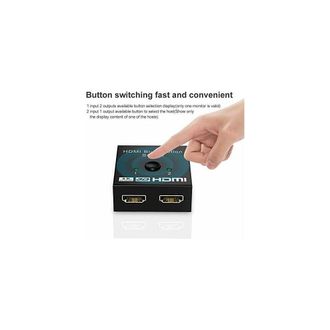 OEM Caja Selectora Hdmi, Conmutaci&oacute;n Con Un Solo Bot&oacute;n, Interruptor Hdmi Manual, Entrada Bidireccional De 2 Puertos Y Salida De 1 Puerto, O 1 Fuente De Se