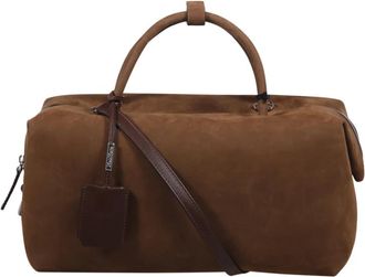 Max Mara Holdalllsuede Tas - Dames - Handtassen - Bruin - ONE Size - Leer - Tassen