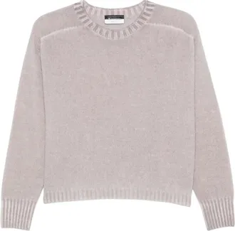 Arovescio ribbed crew-neck sweater - Pink